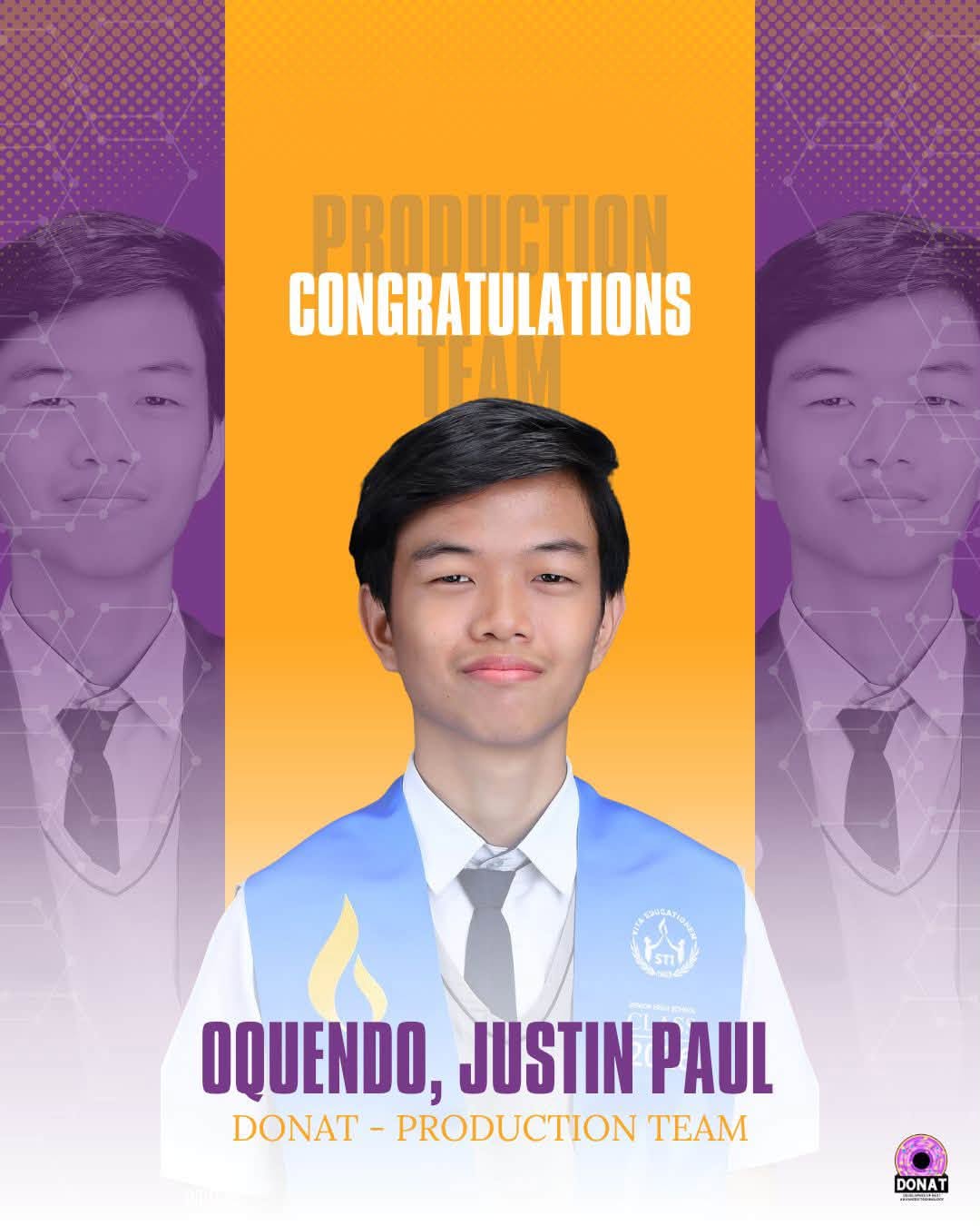 Justin Paul Oquendo, DONAT Production Team in 2024-2026